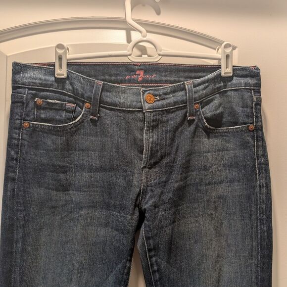 7 For All Mankind Denim - 7 For All Mankind Women's Boot Cut Jeans - Dark Blue size 29